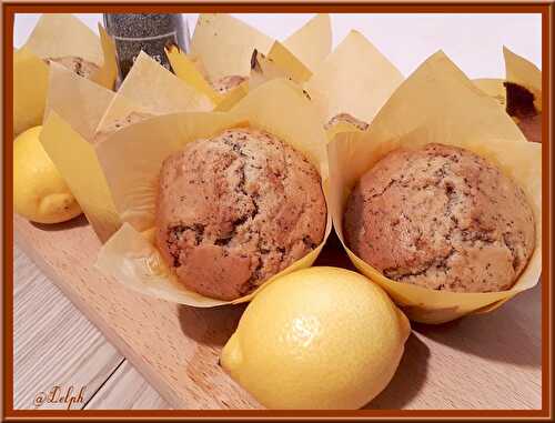 Muffins au citron et graines de pavot