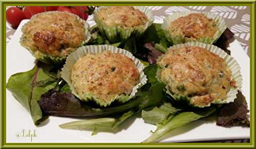 Muffins aux petits pois et aux lardons