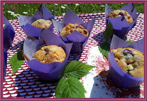 Muffins moelleux aux framboises