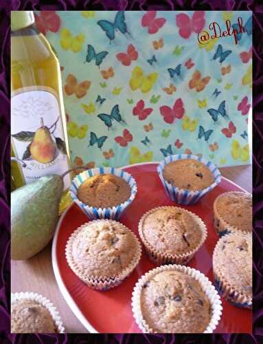 Muffins poire-chocolat