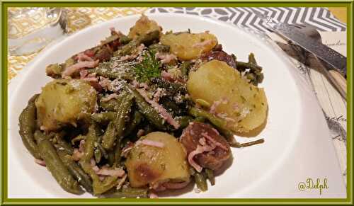 Poêlée de haricots verts et pommes de terre