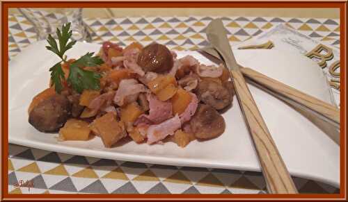 Poêlée de rutabaga et marrons au Thermomix