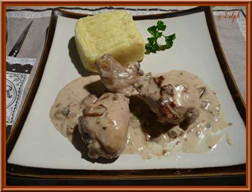 Poulet à la crème et aux herbes