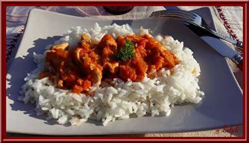 Poulet à la tomate et au piment d’Espelette