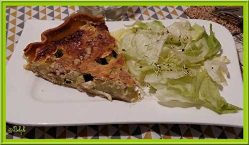 Quiche au thon et courgettes