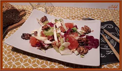 Salade de fenouil, céleri et pamplemousse