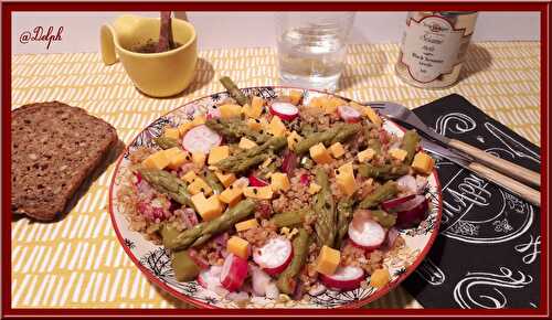 Salade de quinoa aux radis et asperges