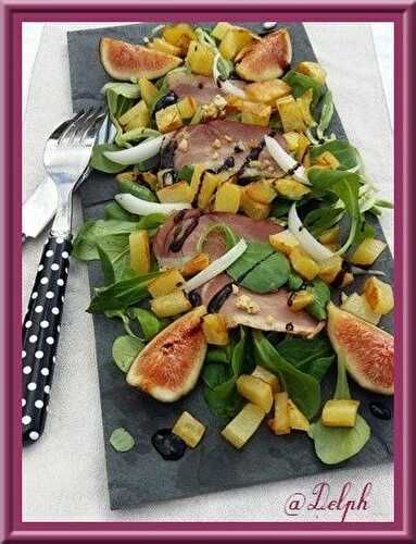 Salade gourmande de filets de canard