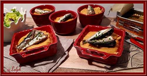 Sardines sur lit de polenta aux tomates séchées