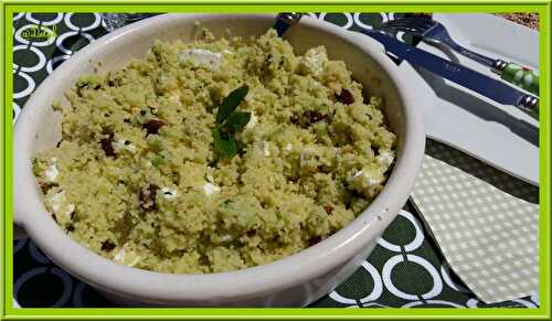 Taboulé de concombre menthe et feta au Thermomix