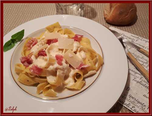 Tagliatelles aux truffes de Toscane et sa crème de parmesan