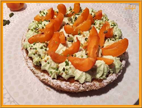 Tarte abricots pistache