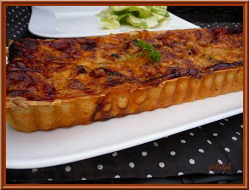 Tarte aux moules et chorizo