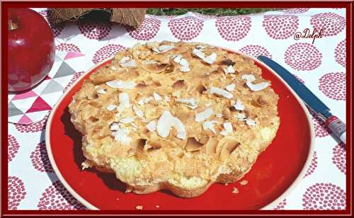 Tarte congolaise, noix de coco et pomme