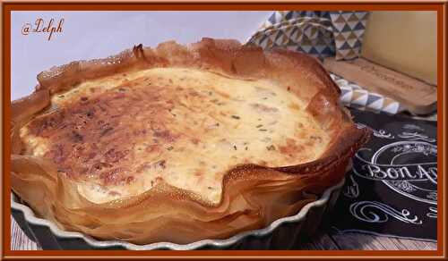 Clafoutis aux fromages et thon croustillant