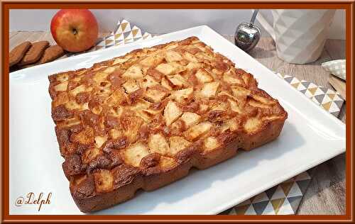 Gâteau pommes et spéculoos