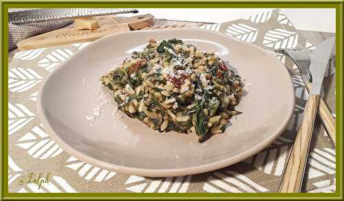 Risotto aux épinards et tomates séchées au Cookéo