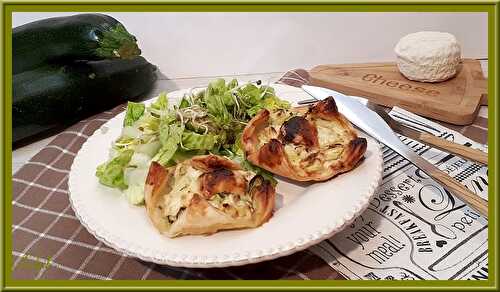 Friands aux courgettes, chèvre, miel