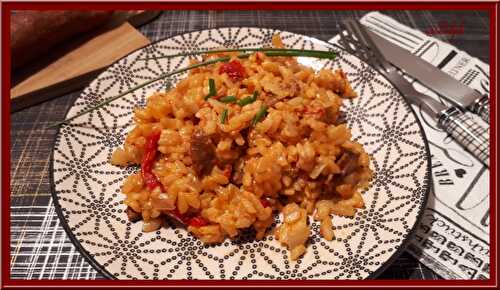 Risotto au chorizo au Cookéo