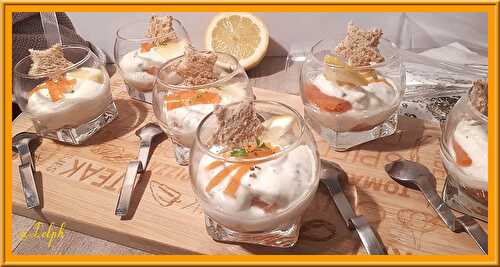 Verrine de saumon et mascarpone