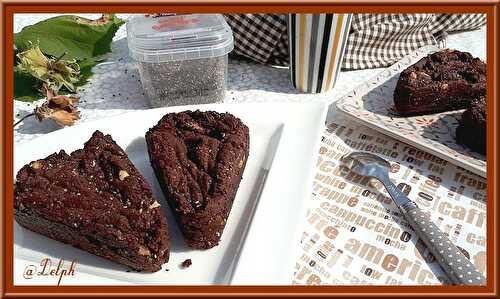 Brownie noisettes et chia