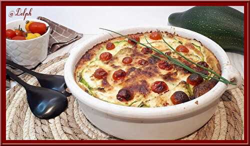 Clafoutis aux courgettes et parmesan