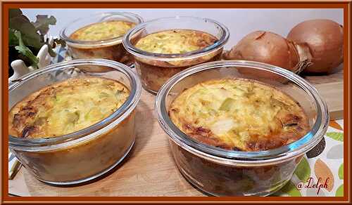 Clafoutis aux poireaux et surimi