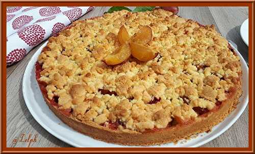 Tarte crumble aux prunes