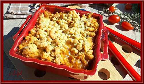 Crumble de poivrons et chorizo