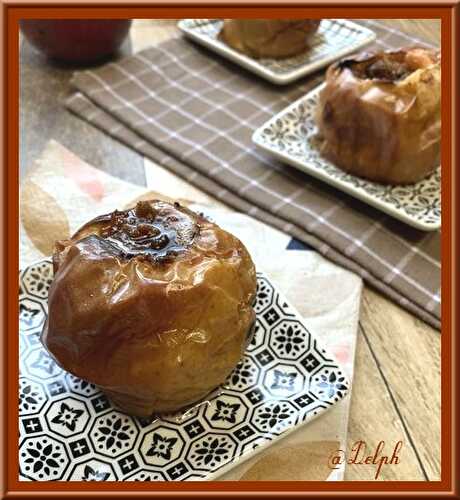 Pommes au four cœur chocolat