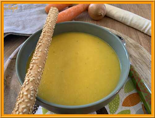 Velouté de carottes, poireau, pommes de terre au Thermomix