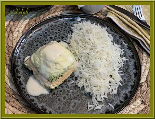 Pyramide aux deux poissons et au brocoli, sauce citronnée