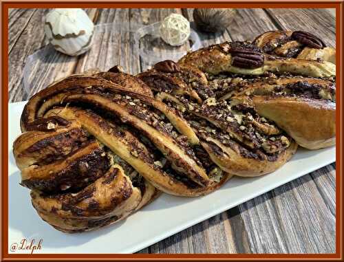 Babka au chocolat et noix de pécan