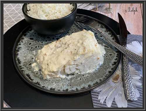 Filets de cabillaud en sauce crémeuse à la moutarde