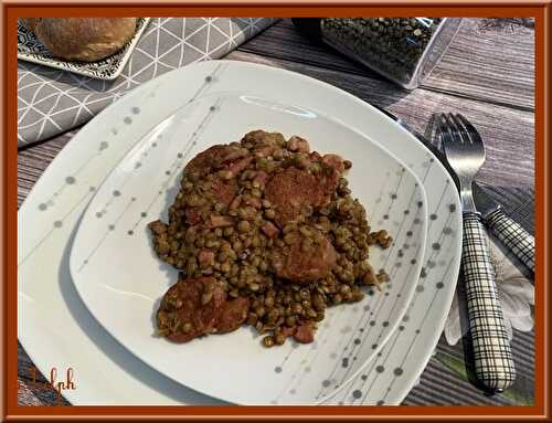 Lentilles au chorizo au Cookéo