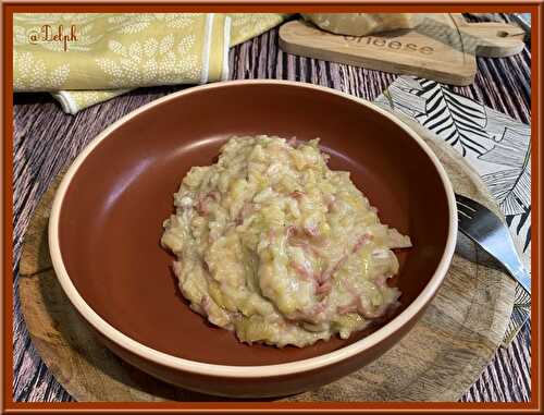 Risotto aux poireaux et jambon au Cookéo