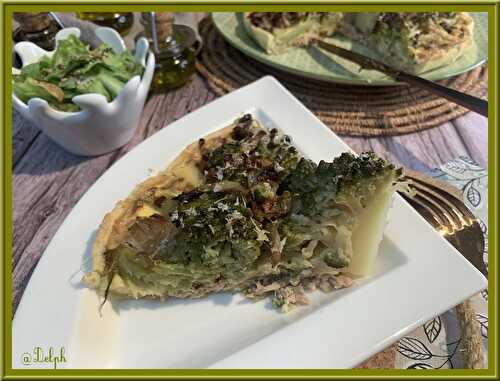 Tarte au thon et chou romanesco