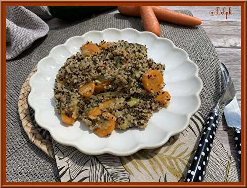 Quinoa aux carottes et courgettes