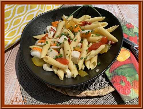 Salade de penne aux poivrons marinés