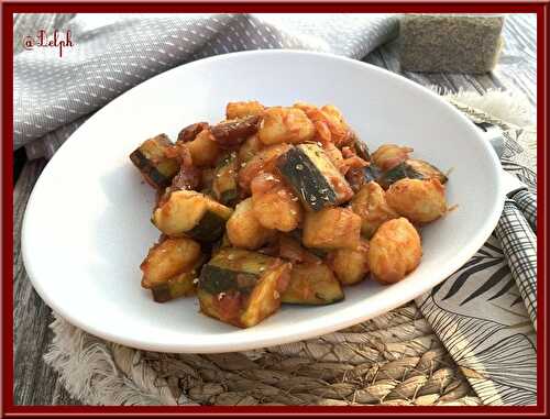 Gnocchis au chorizo et aux courgettes