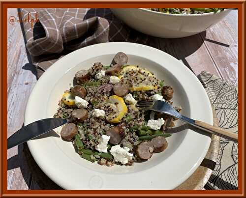 Salade de quinoa aux haricots verts et courgette