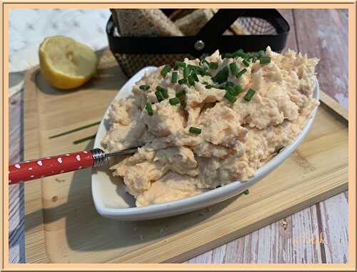 Rillettes de saumon fumé aux œufs durs