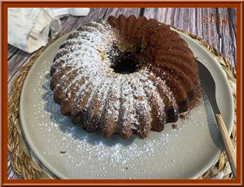 Gâteau marbré au cacao