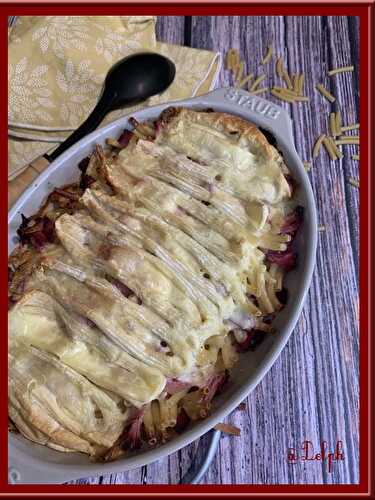 Gratin de macaronis au fromage pour tartiflette