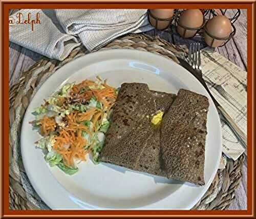 Galette de sarrasin au brocoli, et fromage