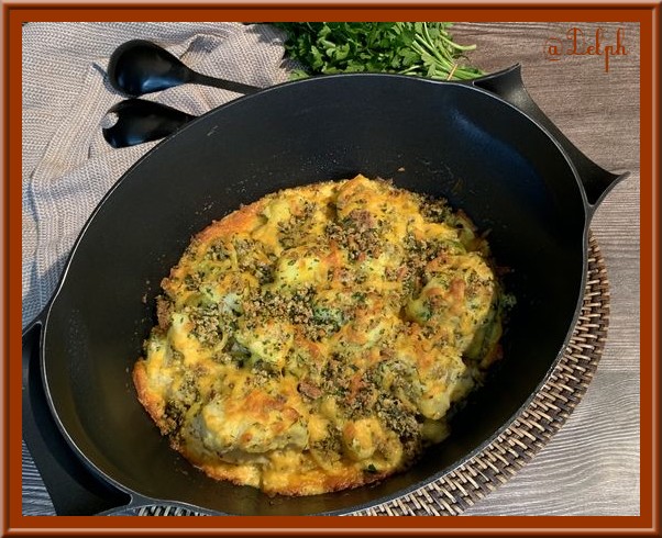 Gratin de chou-fleur à la moutarde
