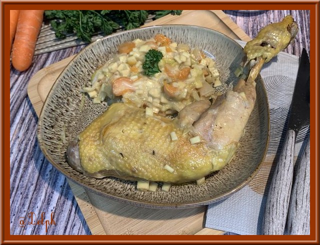 One pot cuisses de poulet aux crozets