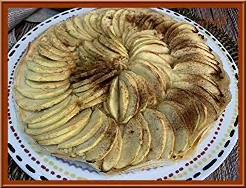 Tarte fine aux pommes et à la cannelle