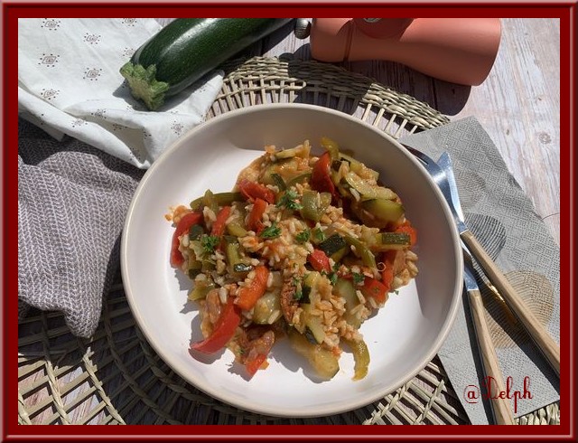 Riz à l’espagnole au chorizo et aux poivrons