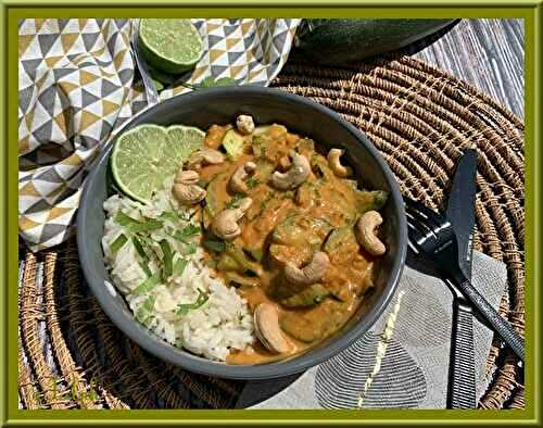 Curry de courgettes au lait de coco